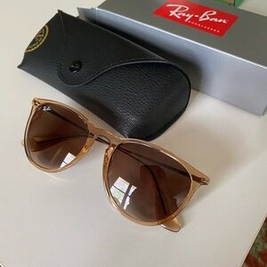RayBan Erika Transparent Light Brown Sunglasses